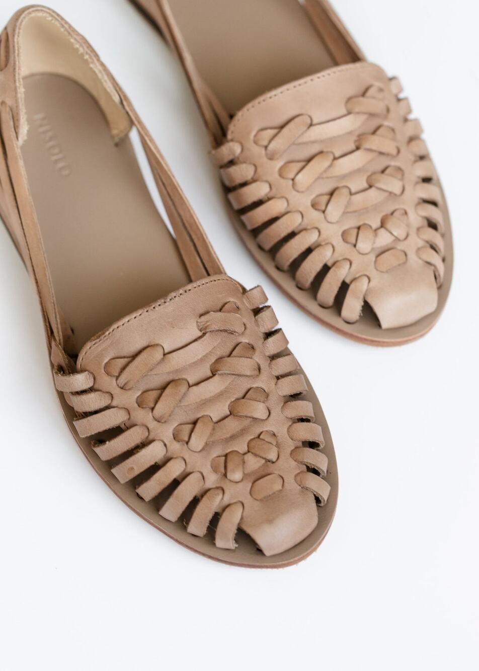 Nisolo - Women's Huarache Tan/Almond Leather Sandal - 6.5 - (retail $138)